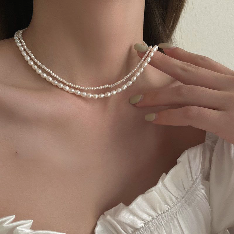 Luna Pearl Necklace – Natural Freshwater Pearls on 18K Gold Vermeil