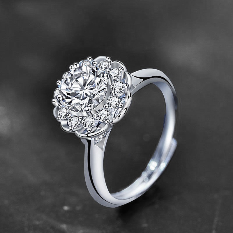 Blossom Radiance Ring – Moissanite Edition