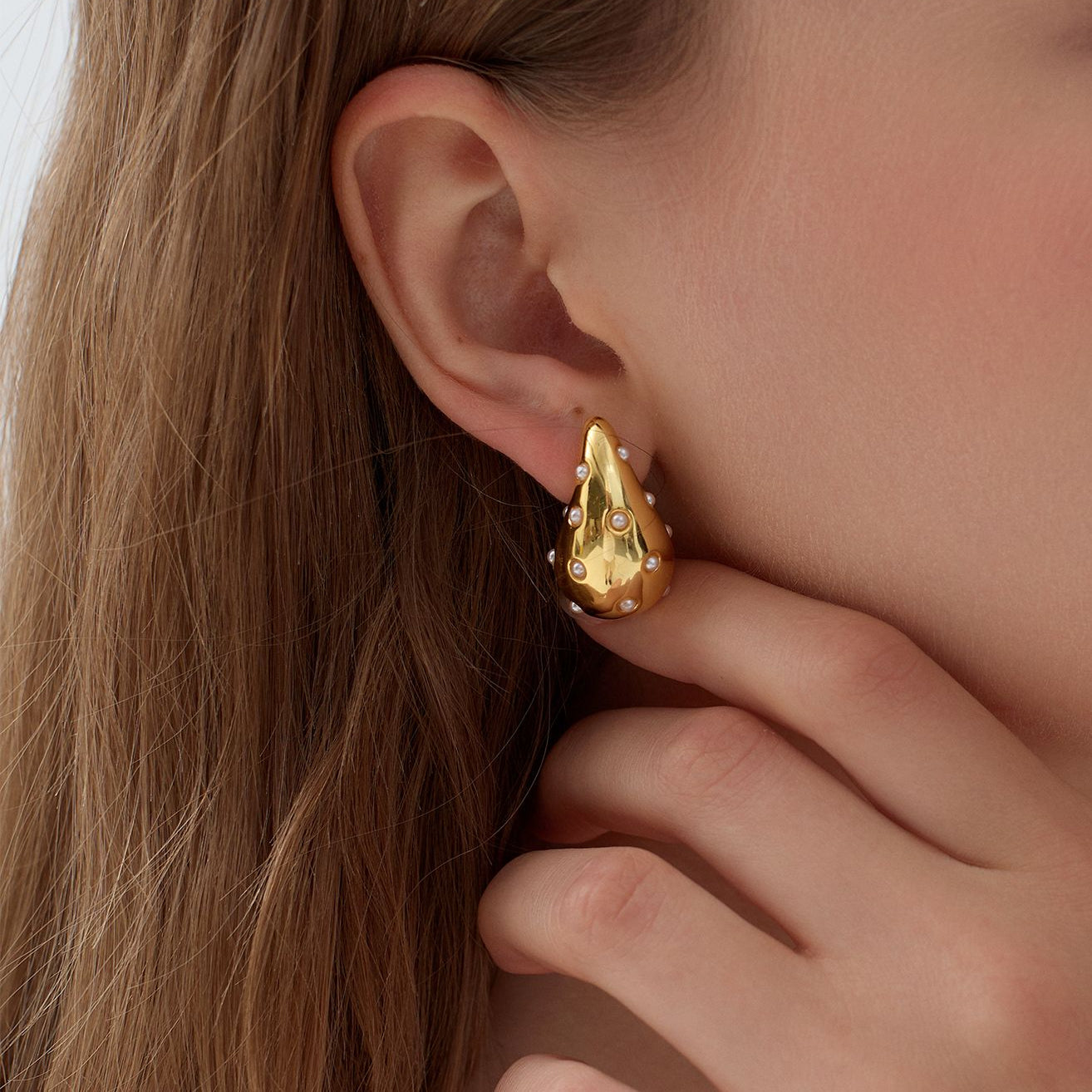 Mini Pearl Waterdrop Earrings