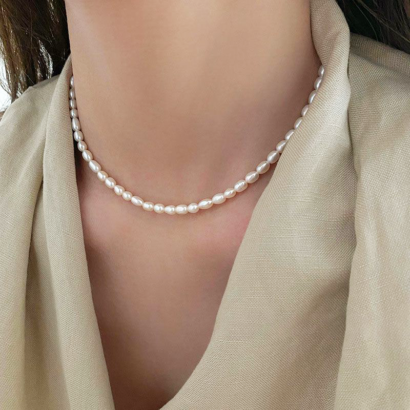 Luna Pearl Necklace – Natural Freshwater Pearls on 18K Gold Vermeil