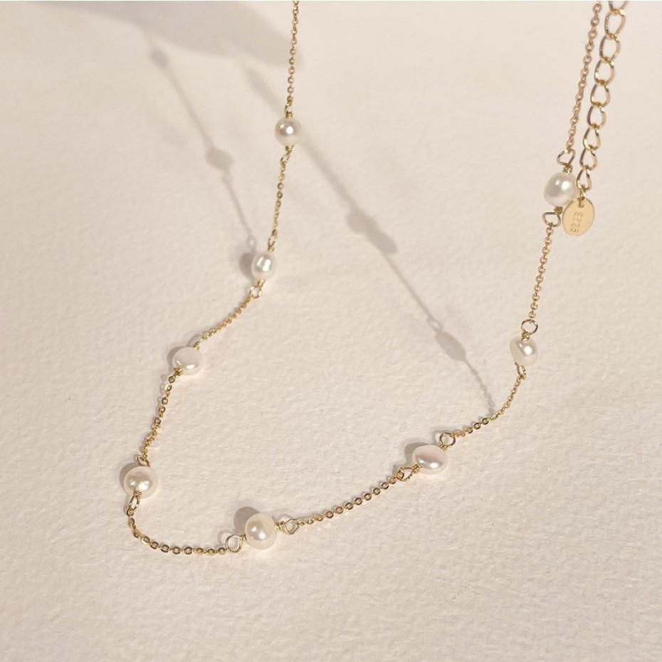Mini Shell Pearls Necklace