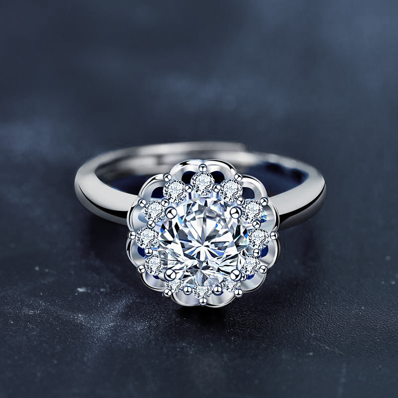 Blossom Radiance Ring – Moissanite Edition