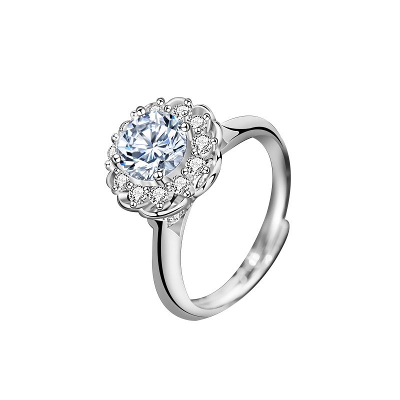 Blossom Radiance Ring – Moissanite Edition