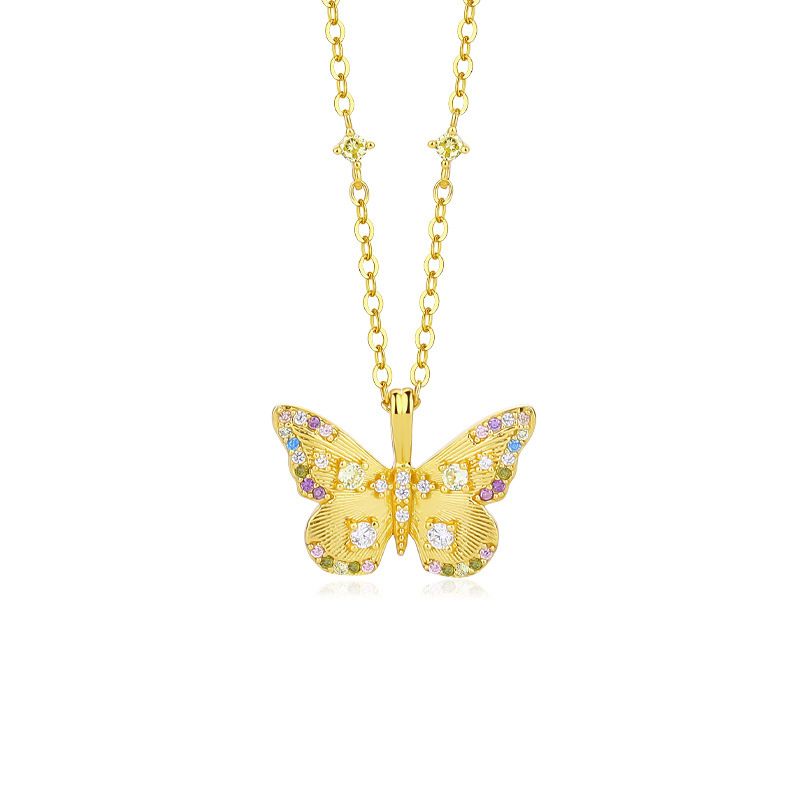 Aurora Butterfly Necklace