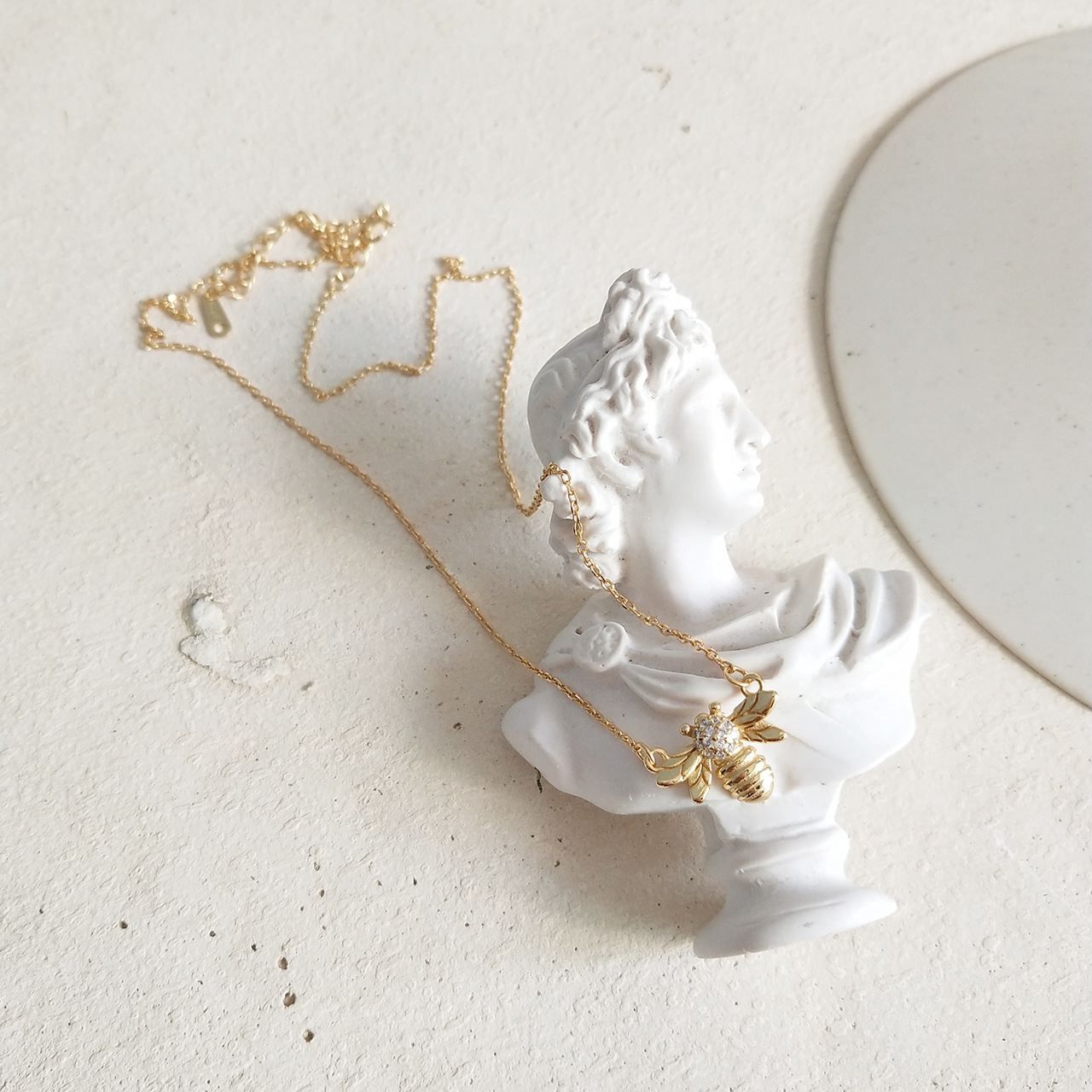 Gilded Bee Necklace
