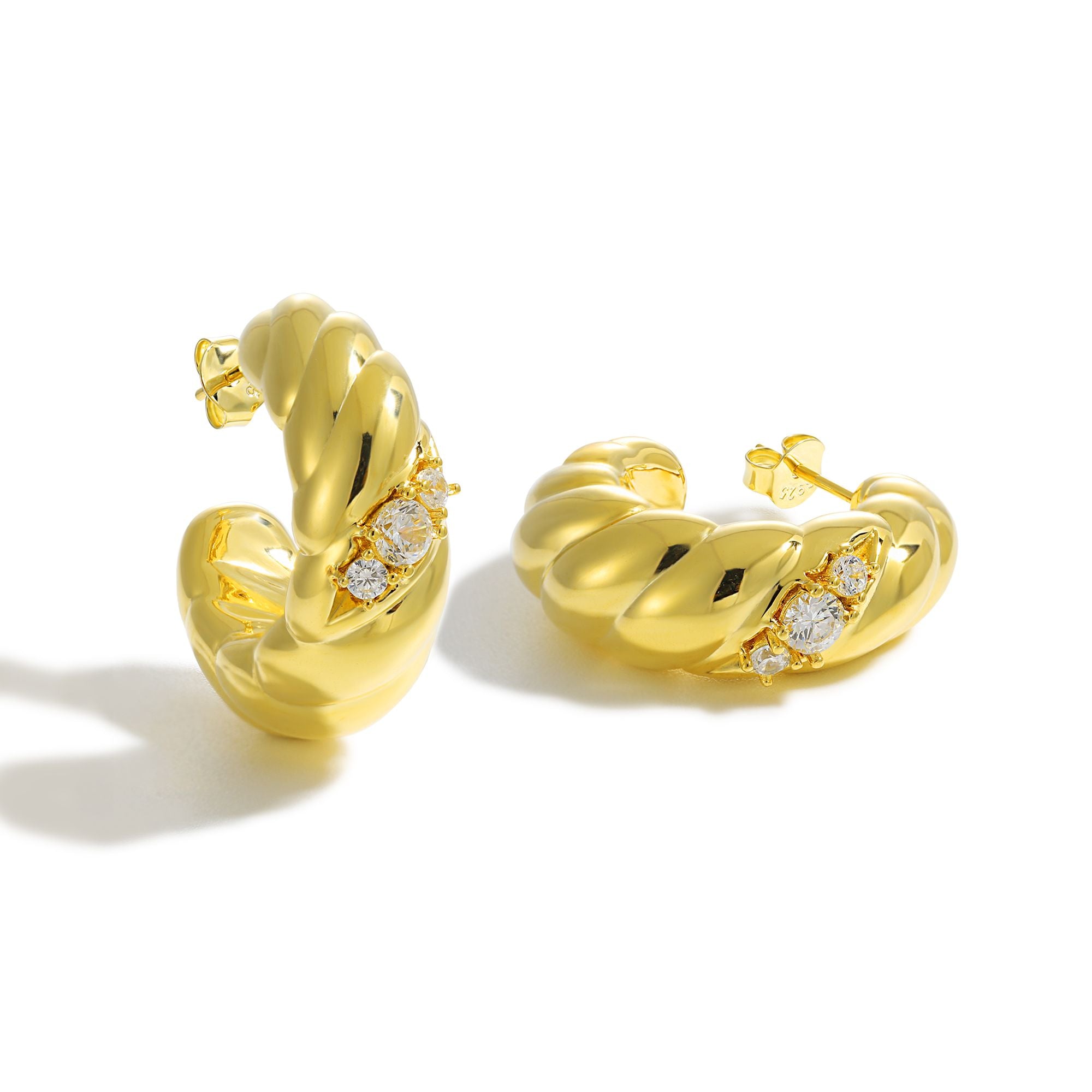 Luxe Twist Hoops